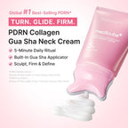 Medicube [NEW] PDRN Collagen Gua Sha for Fine Lines, Jawline, Neck, Décolleté Cream 90g | Anti-Aging Neck Firming Cream with Volufiline 5% & Built-In Gua Sha Applicator for Wrinkles, Tightening & Sculpted Décolleté